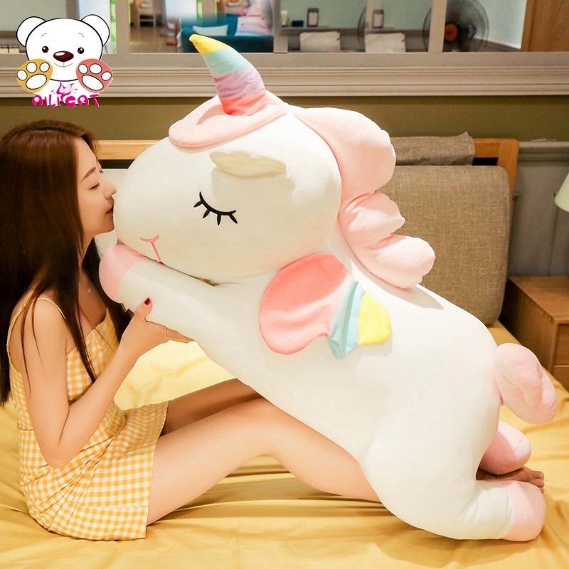 独角兽公仔布娃娃马年抱枕女生睡觉生日礼物大号玩偶安抚毛绒玩具
