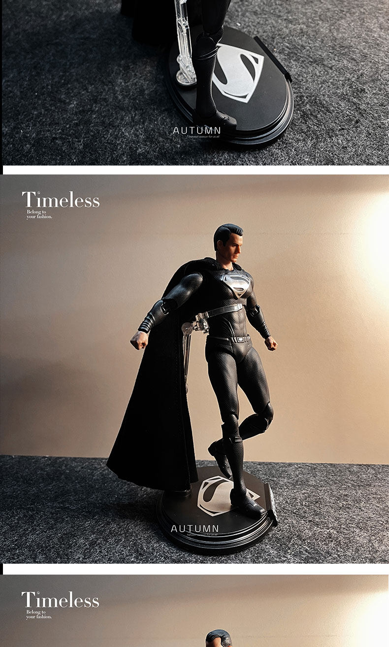 泛乐DC黑色超人漫威手办成品模型可动男生男男朋友礼物玩具摆件